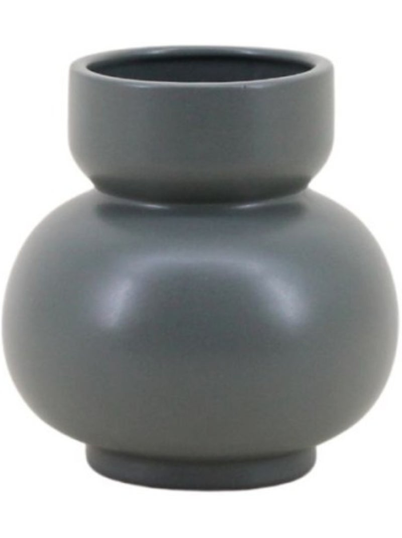 Vase en céramique, H15cm Noir - Kiabi