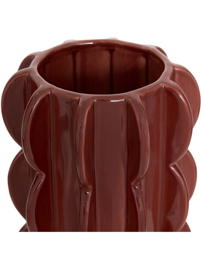 Vase en céramique homy h.19cm Marron - Kiabi
