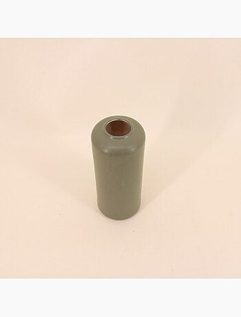 Vase en céramique kaki, H20cm