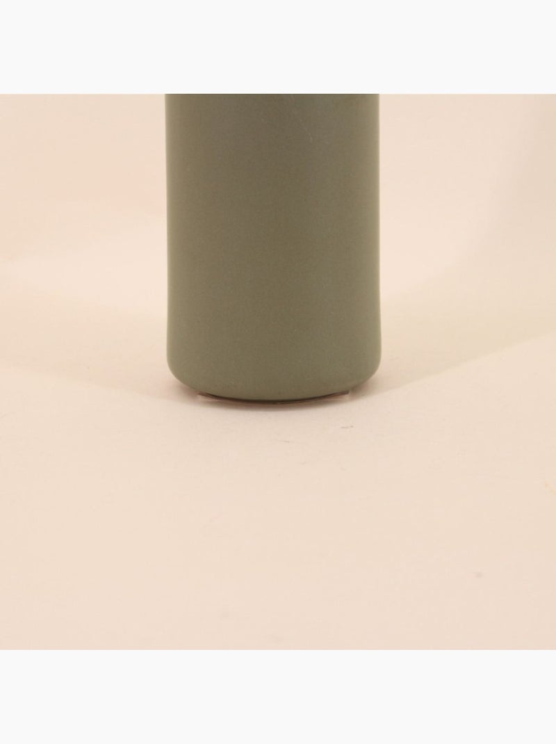 Vase en céramique kaki, H20cm Marron - Kiabi