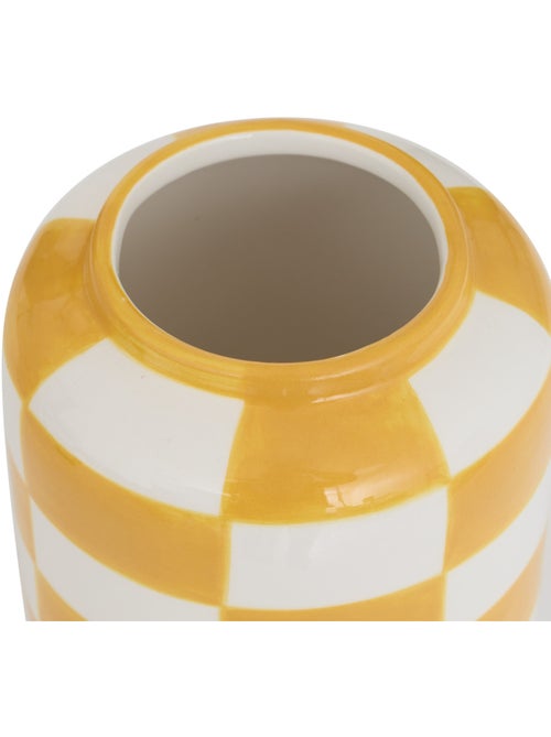 Vase en céramique motif damier POOL - Kiabi
