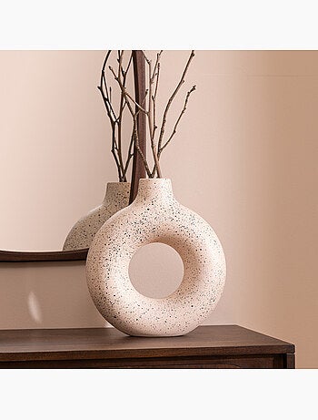 Vase en céramique mouchetée FLORIE