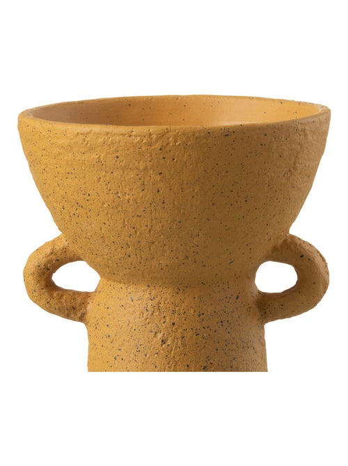 Vase en céramique Ocre 20 cm - Kiabi