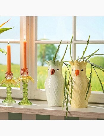 Vase en céramique Perroquet