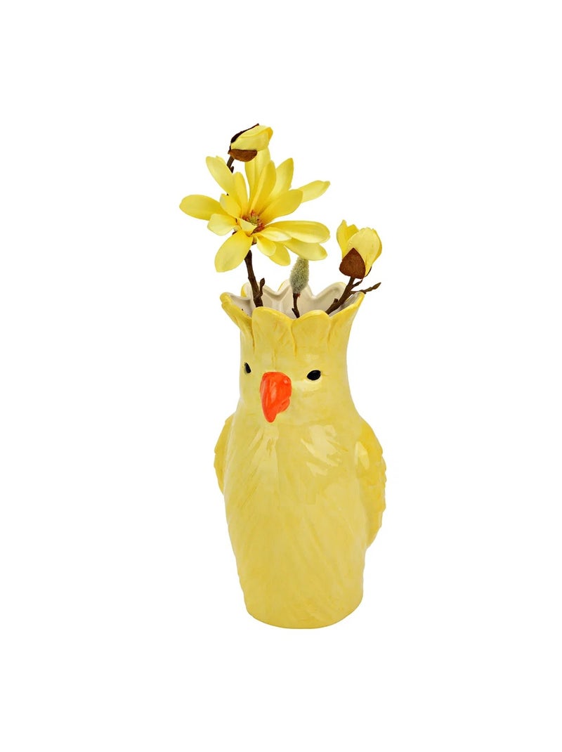 Vase en céramique Perroquet Jaune - Kiabi