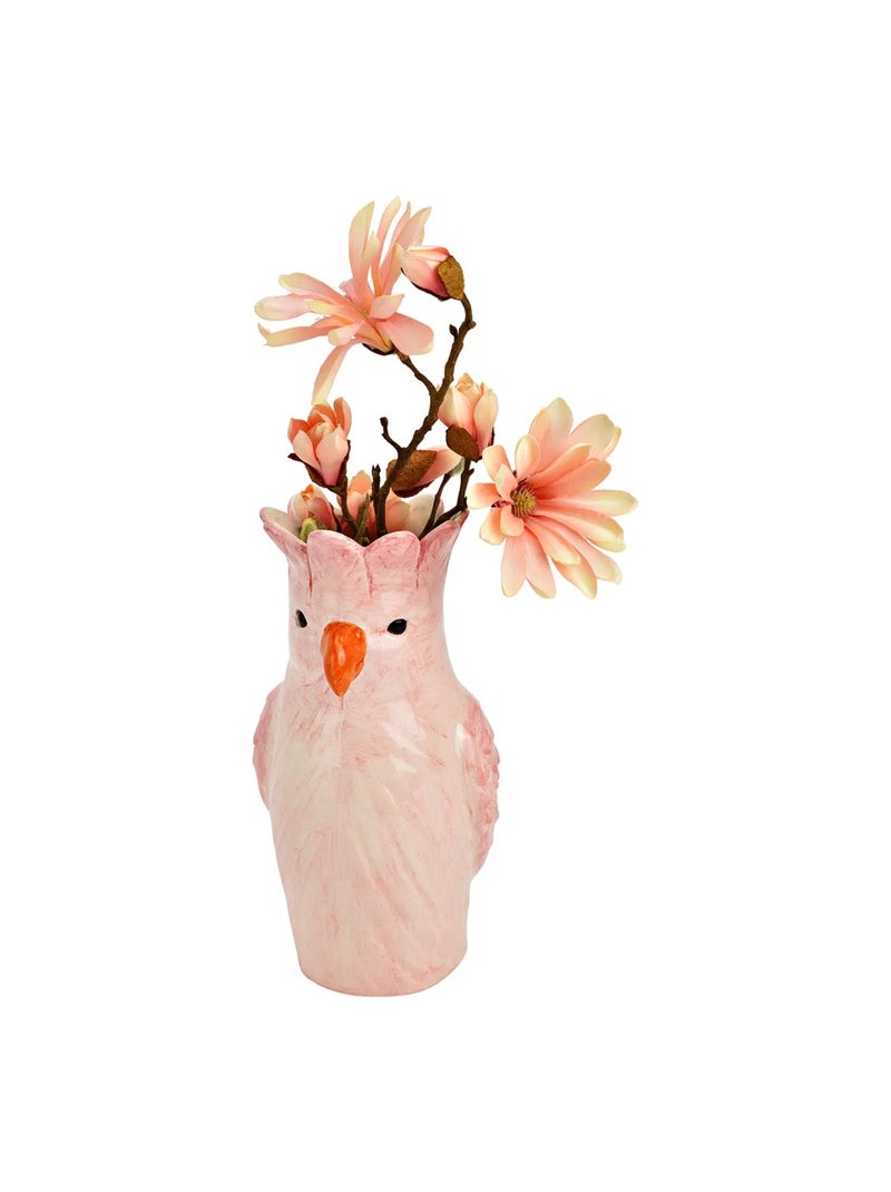 Vase en céramique Perroquet Rose - Kiabi