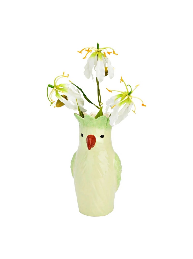 Vase en céramique Perroquet Vert - Kiabi