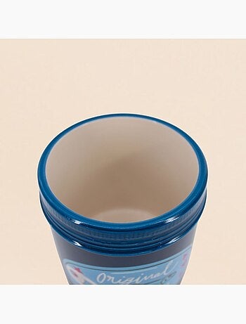 Vase en céramique sardines bleues, h13cm