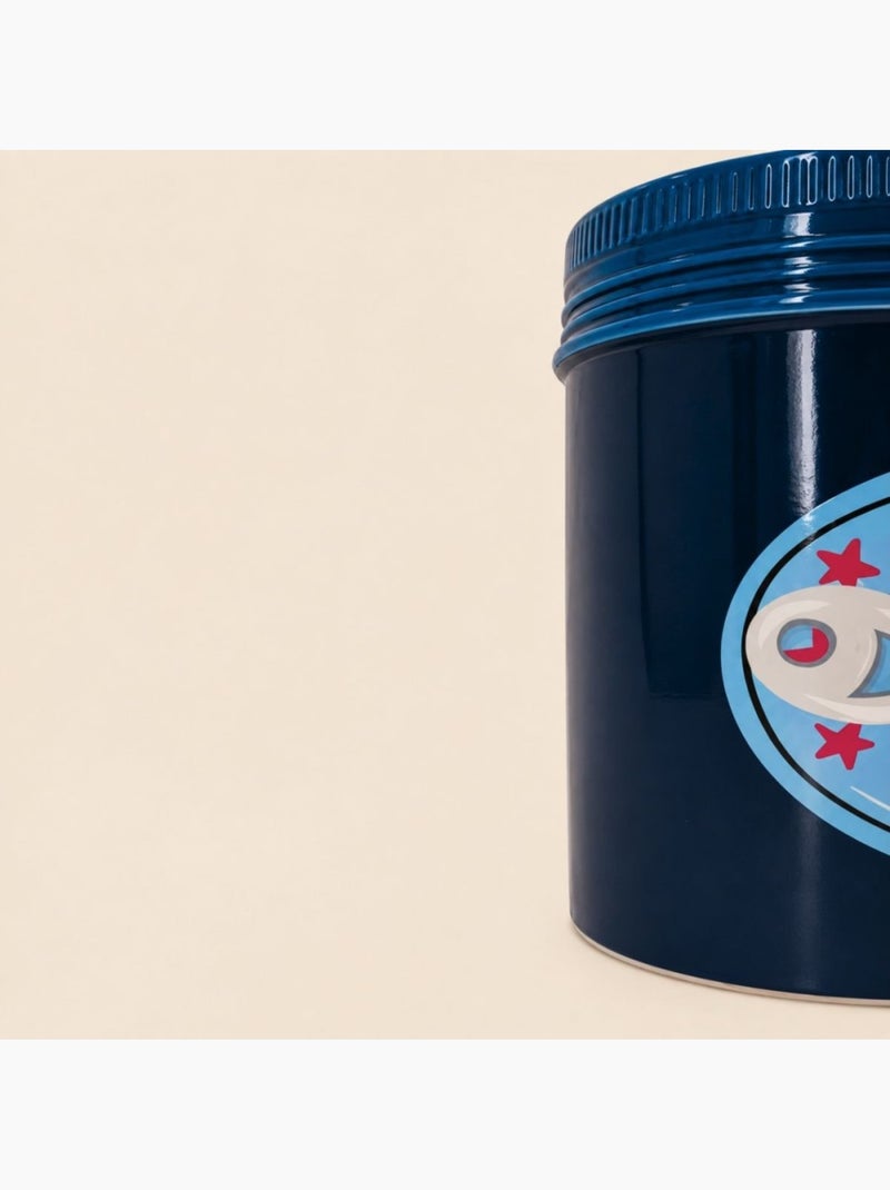 Vase en céramique sardines bleues, h13cm Bleu - Kiabi