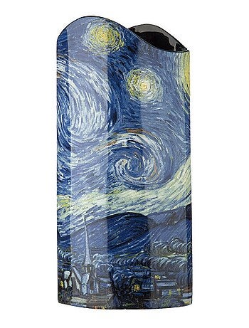 Vase en céramique silhouette Van Gogh - nuit étoilée