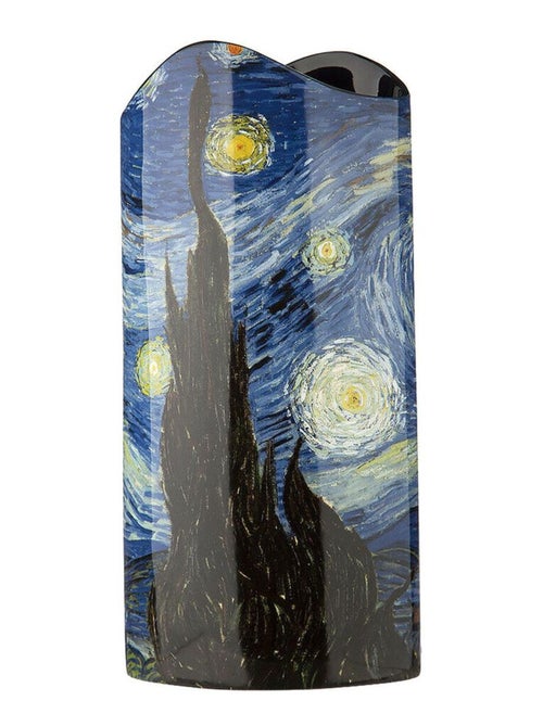Vase en céramique silhouette Van Gogh - nuit étoilée - Kiabi
