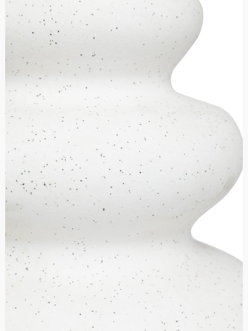 Vase en céramique texturée olme Blanc - Kiabi