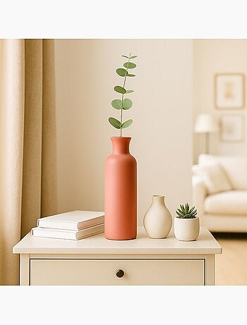 Vase en céramique tube, design épuré - AFIBEL