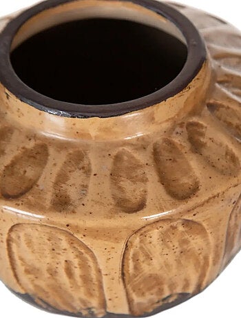 Vase en céramique vieillie et patinée