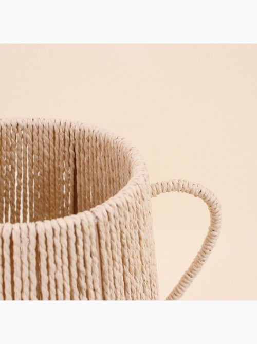 Vase en corde beige 29cm - Kiabi