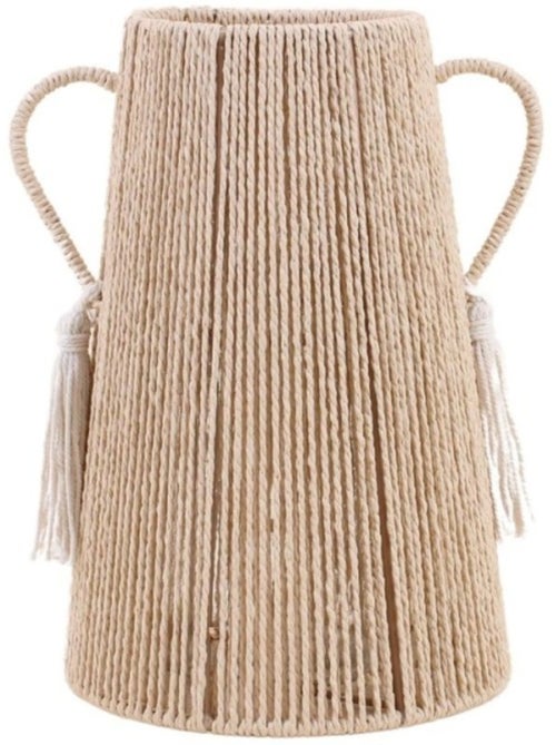 Vase en corde beige 29cm - Kiabi