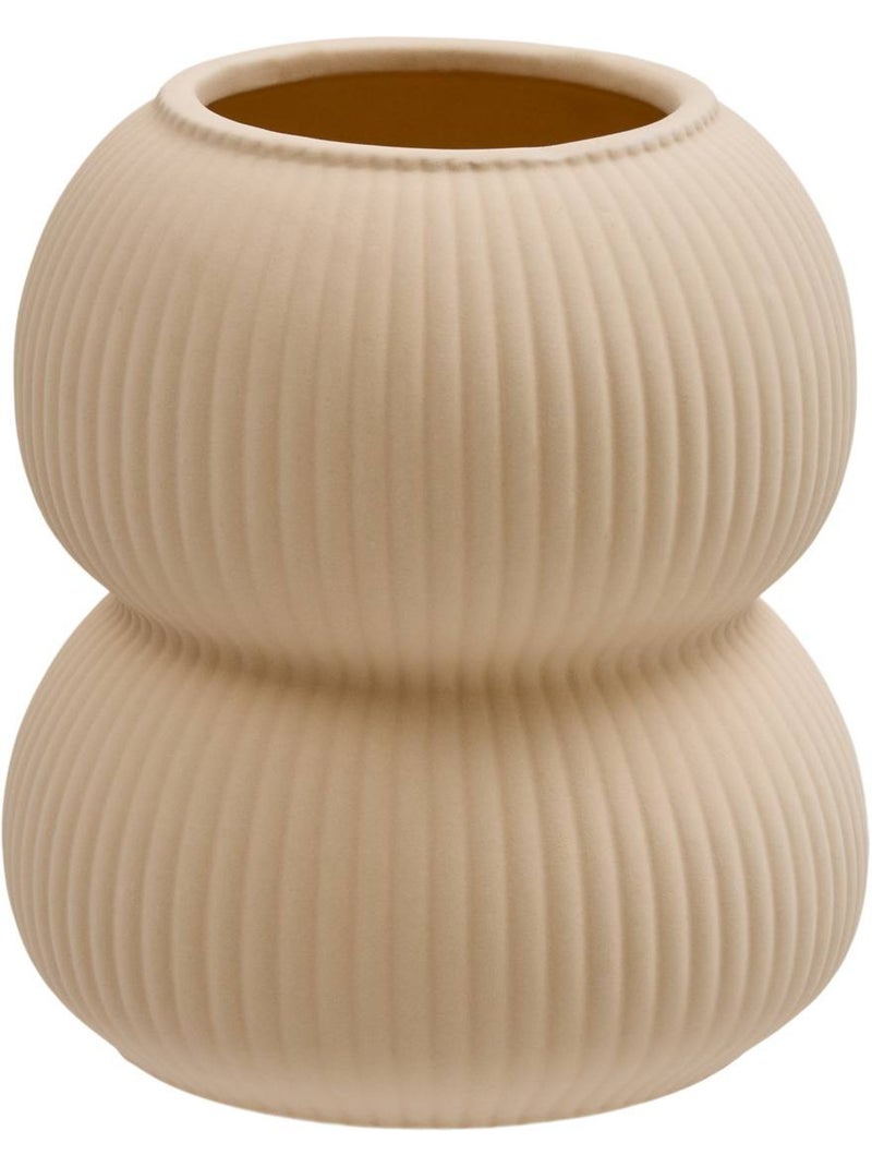 Vase en dolomite lucia Beige - Kiabi