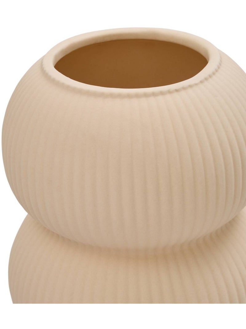 Vase en dolomite lucia Beige - Kiabi
