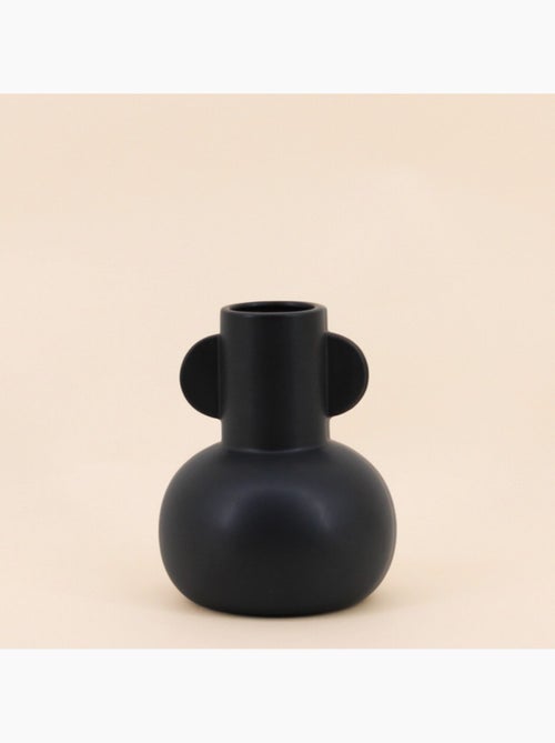 Vase en dolomite noir 18,7cm - Kiabi