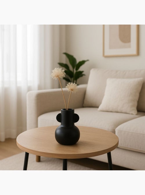 Vase en dolomite noir 18,7cm - Kiabi