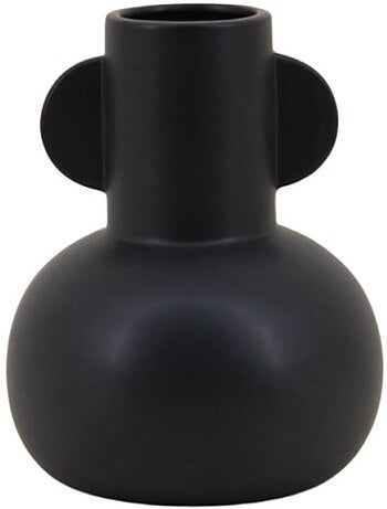 Vase en dolomite noir, H18cm