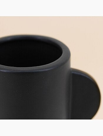 Vase en dolomite noir, H18cm