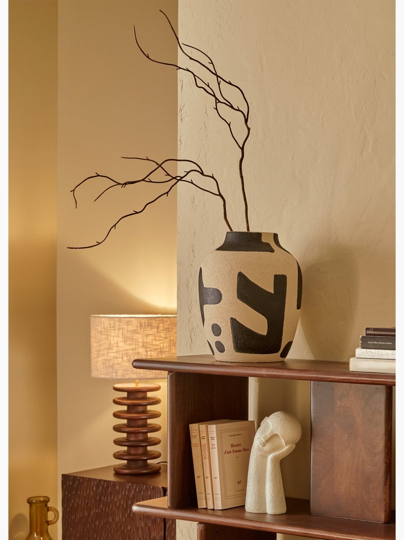 Vase en dolomite nyer Noir Blanc - Kiabi