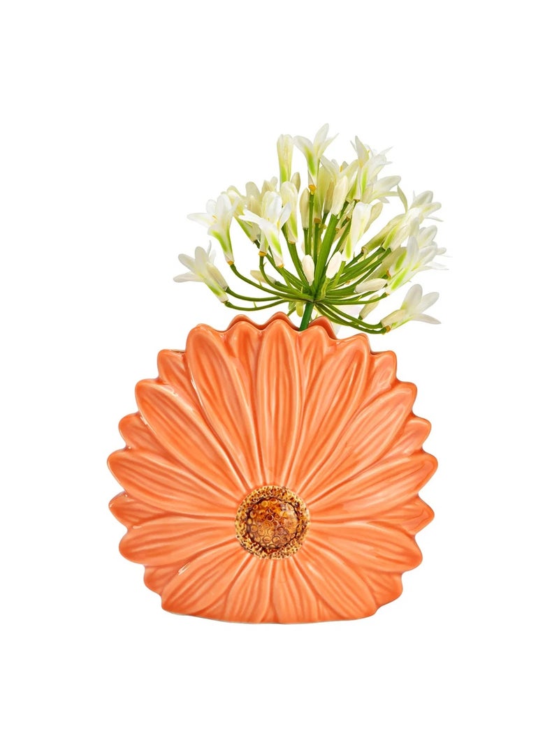 Vase en forme de fleur Orange - Kiabi