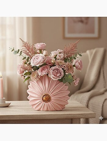 Vase en forme de fleur