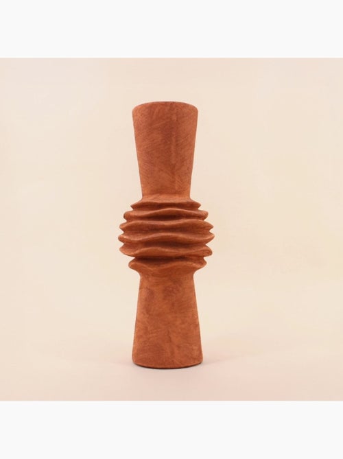 Vase en grès effet pierre terracotta 47 cm - Kiabi