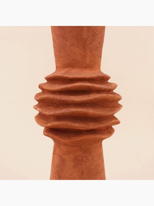 Vase en grès effet pierre terracotta 47 cm - Kiabi