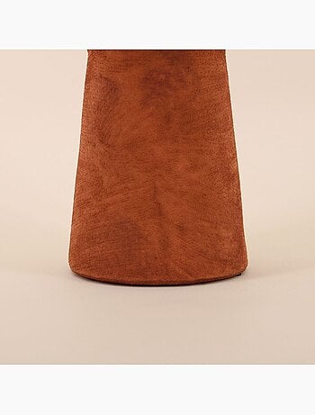Vase en grès effet pierre terracotta, H47cm