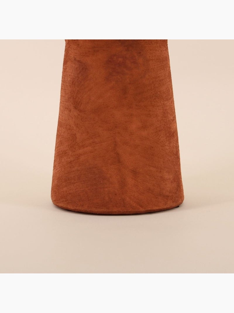 Vase en grès effet pierre terracotta, H47cm Terre cuite - Kiabi