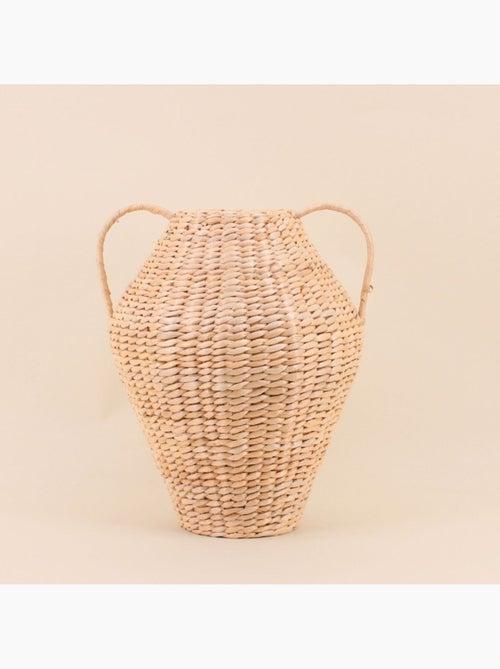 Vase en jonc de mer avec poignées 30x24cm - Kiabi