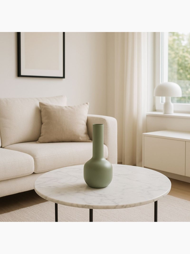 Vase en métal avec col étroit et long - AFIBEL Vert - Kiabi