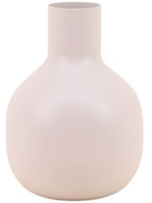 Vase en métal beige 15x10cm - Kiabi