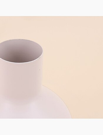 Vase en métal beige, H15cm