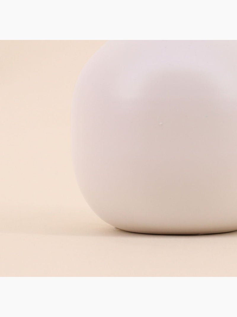 Vase en métal beige, H15cm Beige - Kiabi