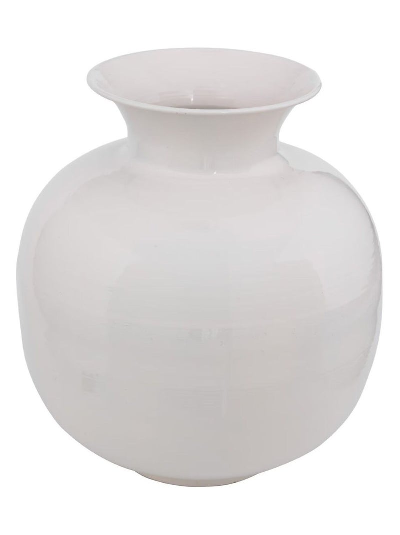 Vase en métal émaillé KIAN Blanc - Kiabi