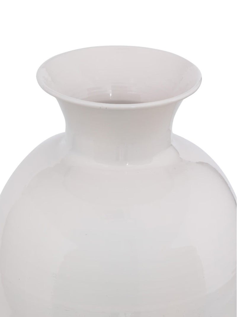 Vase en métal émaillé KIAN Blanc - Kiabi