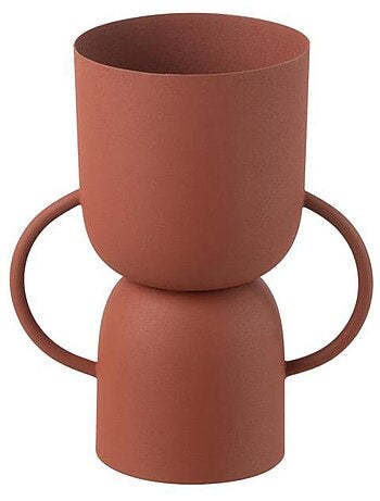 Vase en métal mat effet graphique - AFIBEL