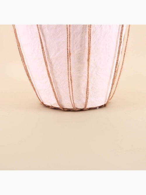 Vase en papier maché déco jute 34cm - Kiabi