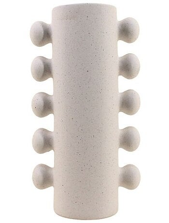 Vase en porcelaine à perles latérales 31cm