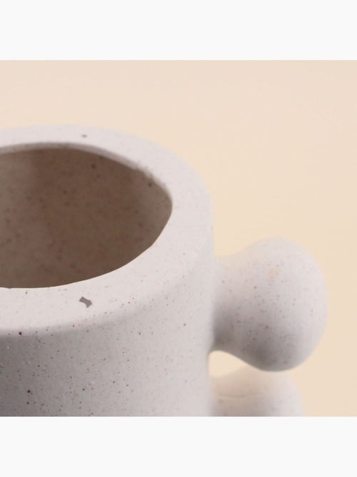 Vase en porcelaine à perles latérales 31cm - Kiabi