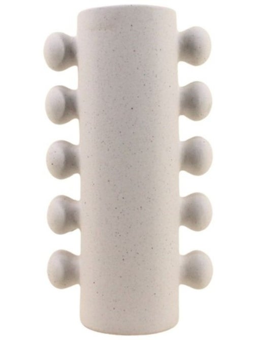 Vase en porcelaine à perles latérales 31cm - Kiabi