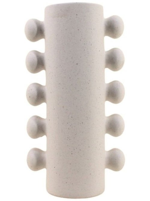 Vase en porcelaine à perles latérales, H31cm - Kiabi