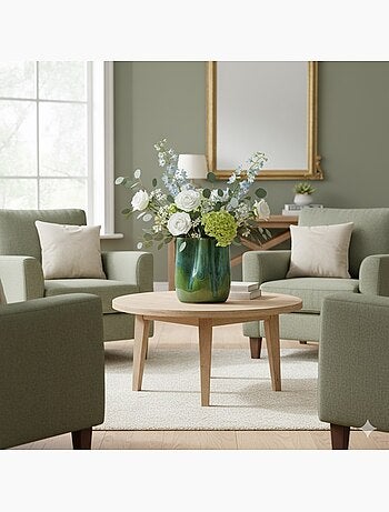 Vase en porcelaine Émaillage coulant