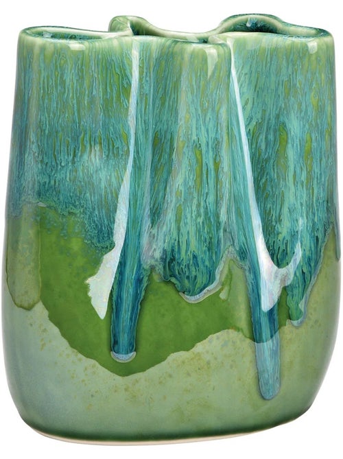 Vase en porcelaine Émaillage coulant - Kiabi