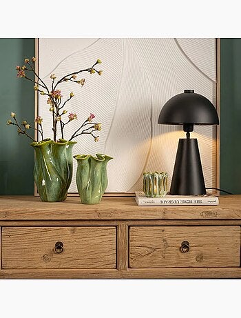 Vase en porcelaine Forme torsadée