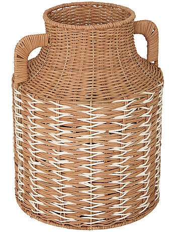 Vase en rotin tressé sur structure acier SORO